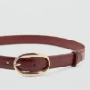 Ceinture à boucle ovale