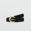 Ceinture en cuir avec boucle ovale