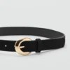 Ceinture en cuir avec boucle ovale