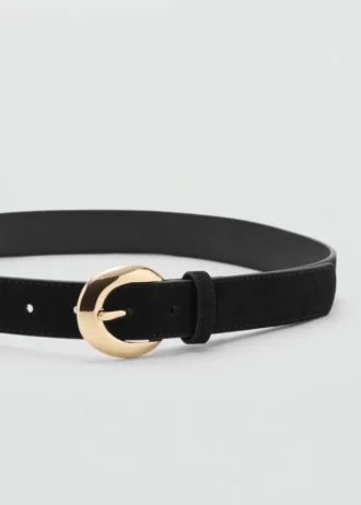 Ceinture en cuir avec boucle ovale