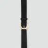 Ceinture en cuir avec boucle ovale