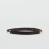 Ceinture en cuir avec détail métallique