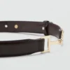 Ceinture en cuir avec détail métallique