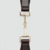 Ceinture en cuir avec détail métallique