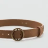 Ceinture en cuir avec motifs soleil