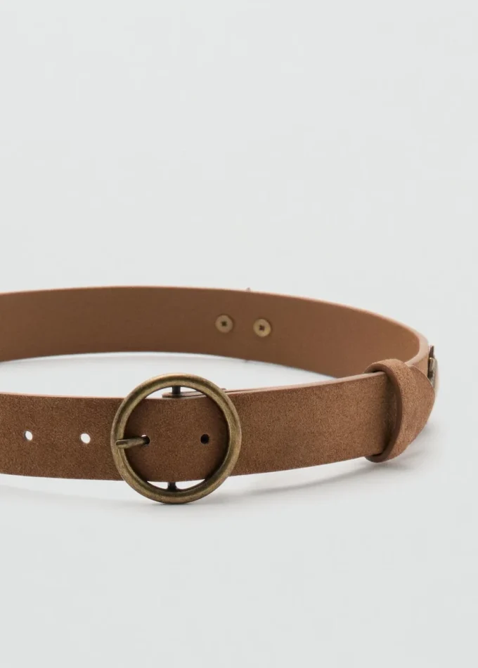 Ceinture en cuir avec motifs soleil