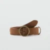 Ceinture en cuir avec motifs soleil