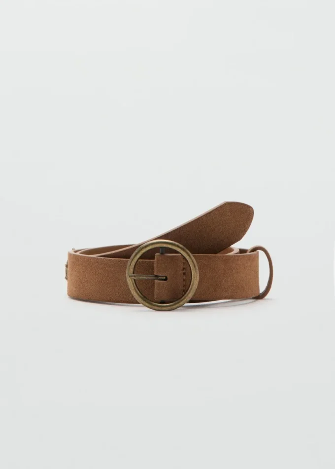 Ceinture en cuir avec motifs soleil