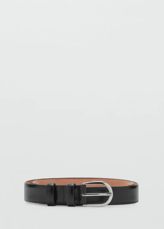 Ceinture en cuir à boucle