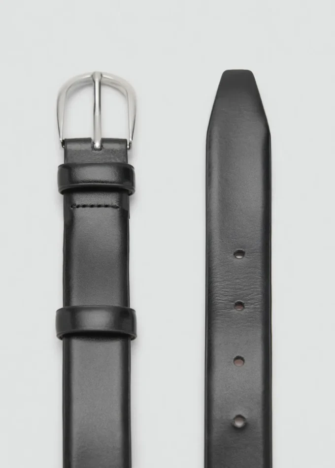 Ceinture en cuir à boucle