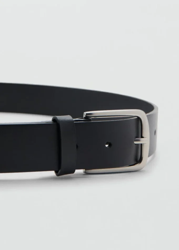 Ceinture en cuir à boucle
