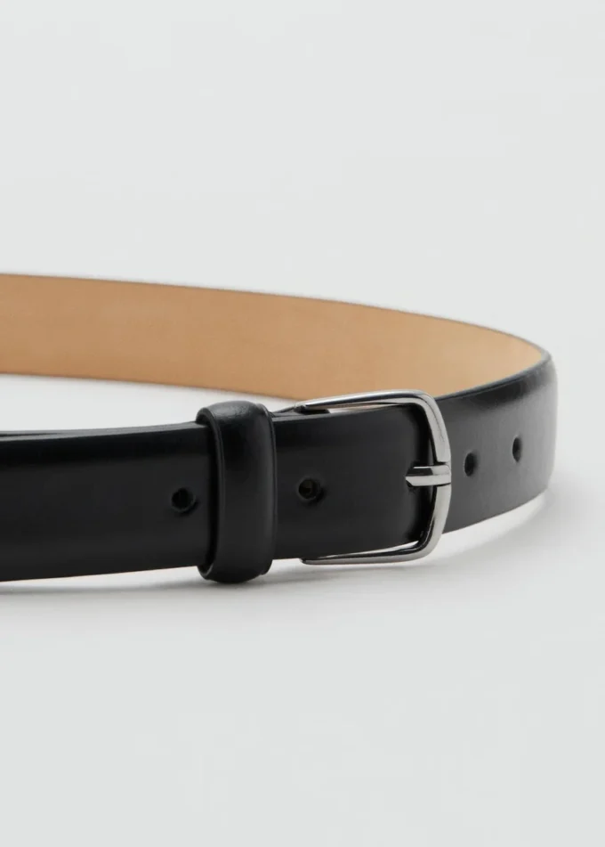 Ceinture en cuir à boucle