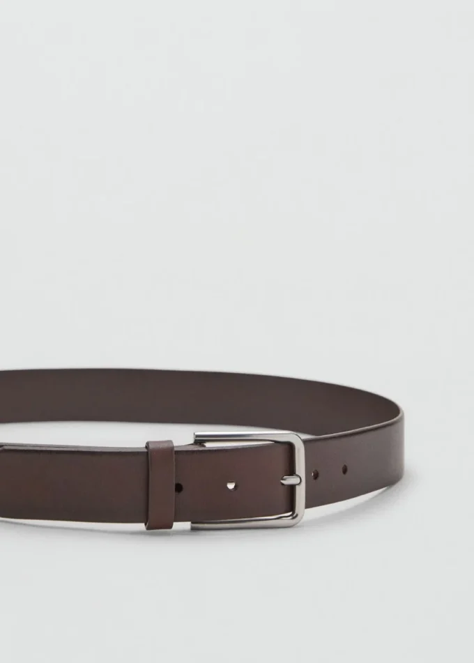 Ceinture en cuir à boucle