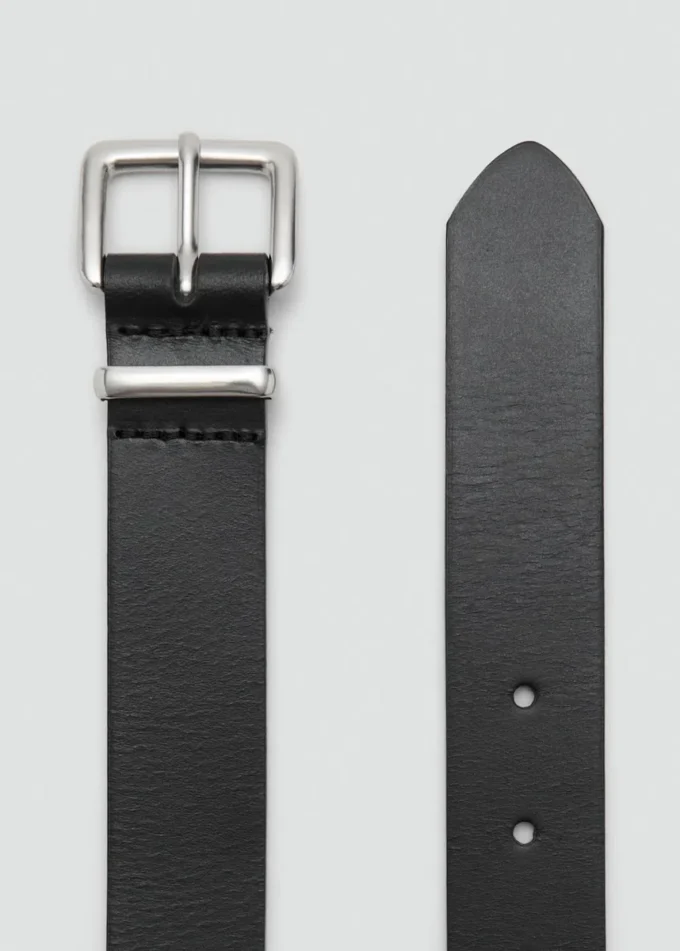 Ceinture en cuir à boucle