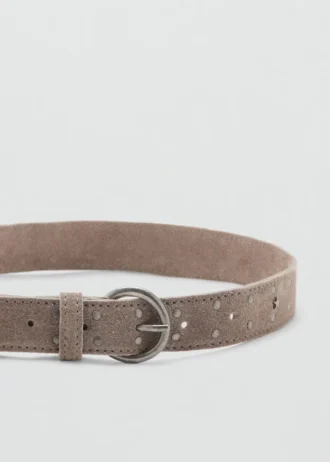 Ceinture en cuir cloutée