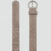 Ceinture en cuir cloutée