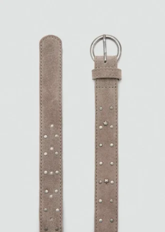 Ceinture en cuir cloutée