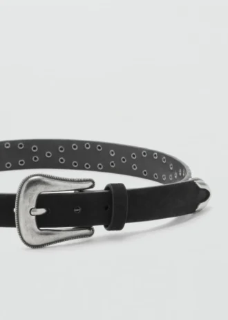 Ceinture en cuir cloutée