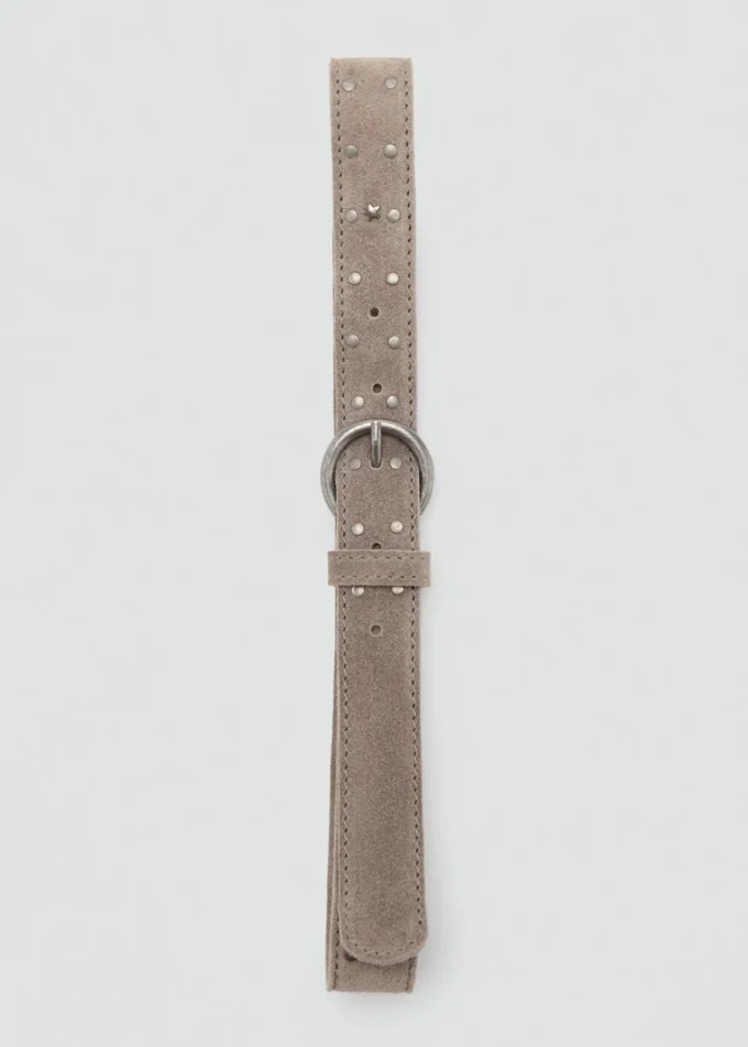 Ceinture en cuir cloutée