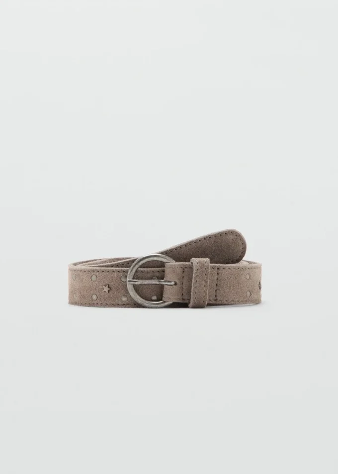 Ceinture en cuir cloutée