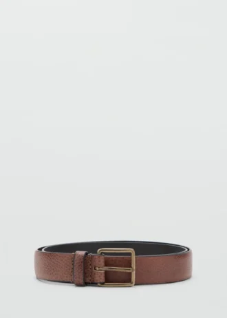 Ceinture en cuir grainé