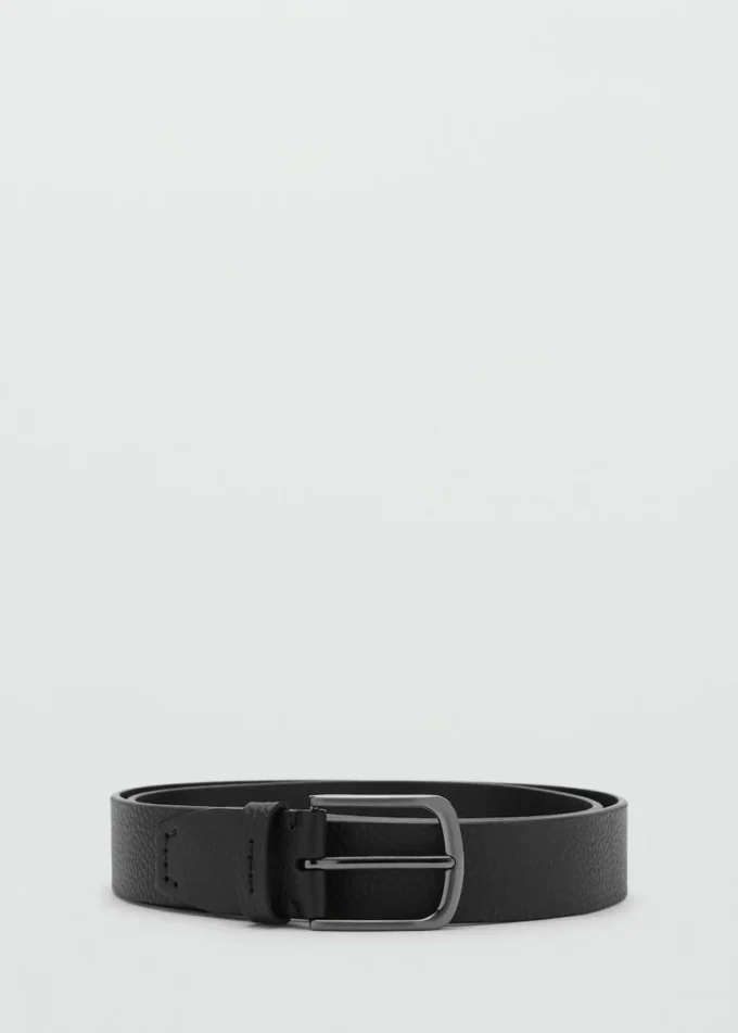 Ceinture en cuir grainé