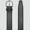 Ceinture en cuir grainé