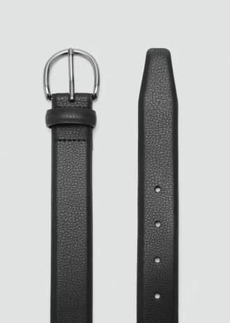 Ceinture en cuir grainé