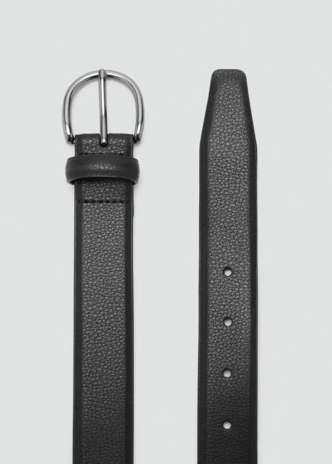 Ceinture en cuir grainé