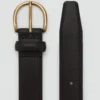 Ceinture en cuir grainé
