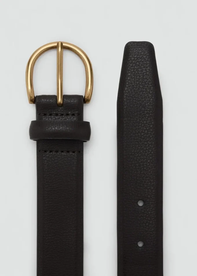 Ceinture en cuir grainé
