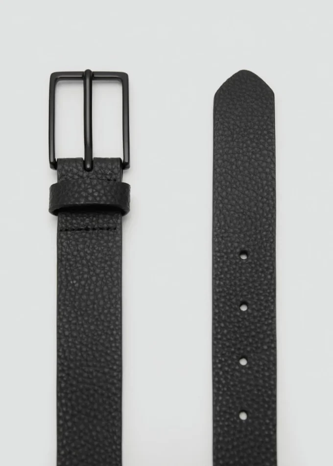 Ceinture en cuir grainé