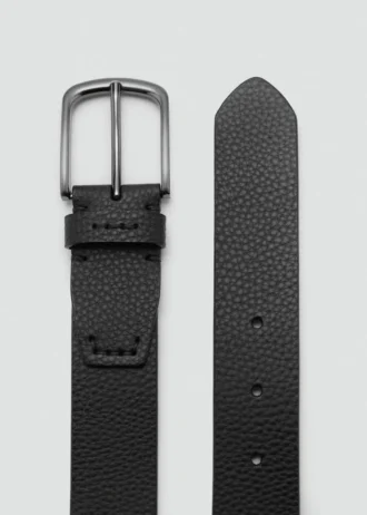 Ceinture en cuir grainé