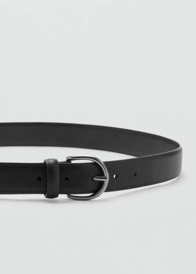 Ceinture en cuir grainé