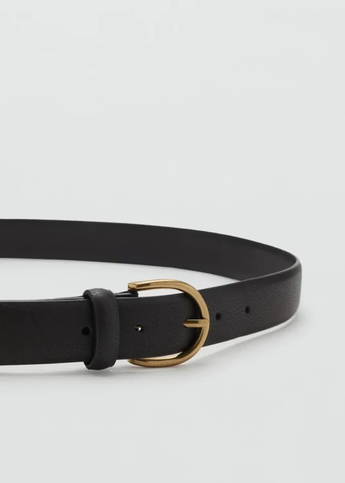 Ceinture en cuir grainé