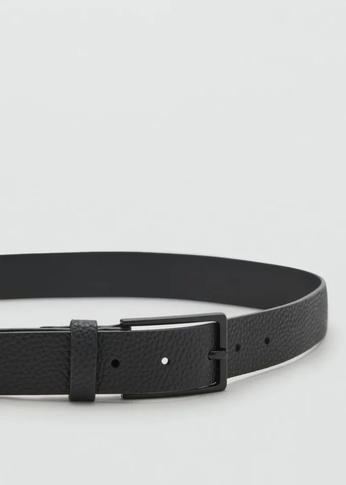 Ceinture en cuir grainé