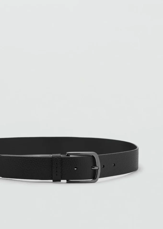 Ceinture en cuir grainé