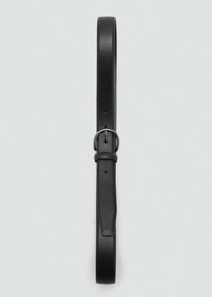 Ceinture en cuir grainé