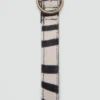 Ceinture en cuir imprimé animal