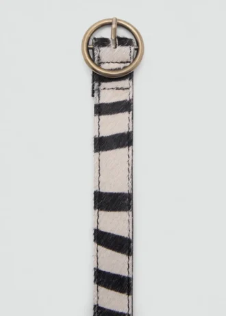 Ceinture en cuir imprimé animal