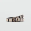 Ceinture en cuir imprimé animal