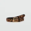 Ceinture en cuir léopard