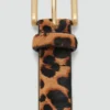 Ceinture en cuir léopard