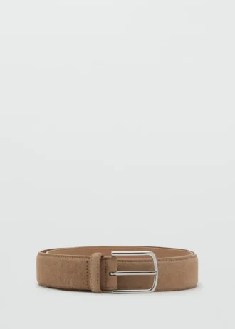 Ceinture en cuir suédé