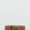 Ceinture en cuir suédé