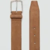 Ceinture en cuir suédé