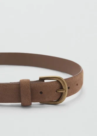 Ceinture en cuir suédé