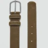 Ceinture en cuir suédé