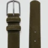Ceinture en cuir suédé