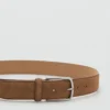 Ceinture en cuir suédé